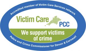 Victim Care logo. We support victims of Crime.